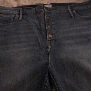 MADEWELL Tall 24 W High Rise Skinny Tall jeans